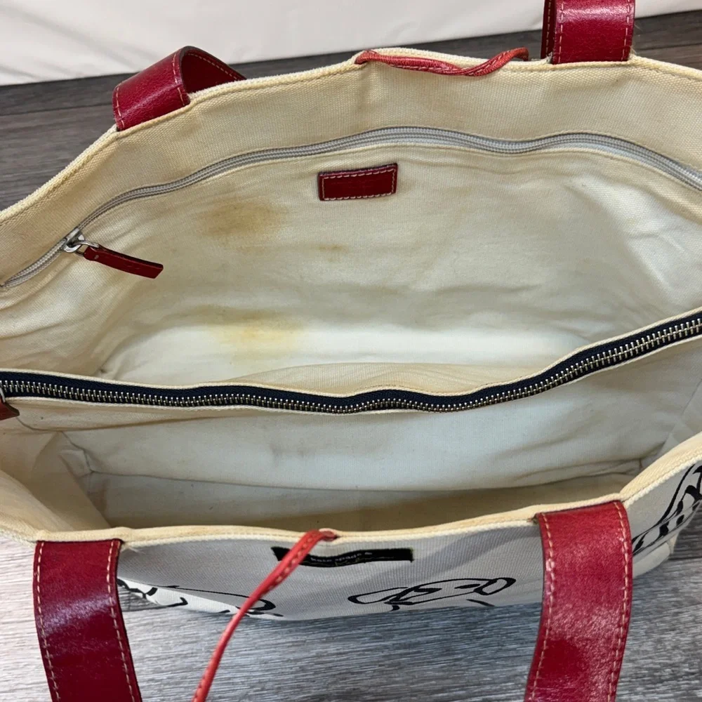 KATE SPADE & MAIRA KALMAN Canvas Tote Bag
